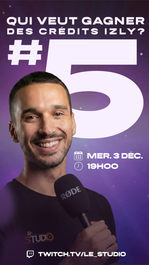 Story Instagram 9:16 annonce de l'émission QVGDCI