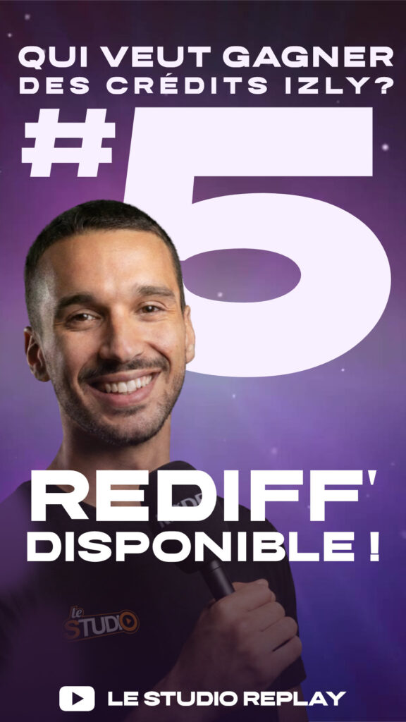 Story Instagram 9:16 annonce de la rediffusion de l'émission QVGDCI