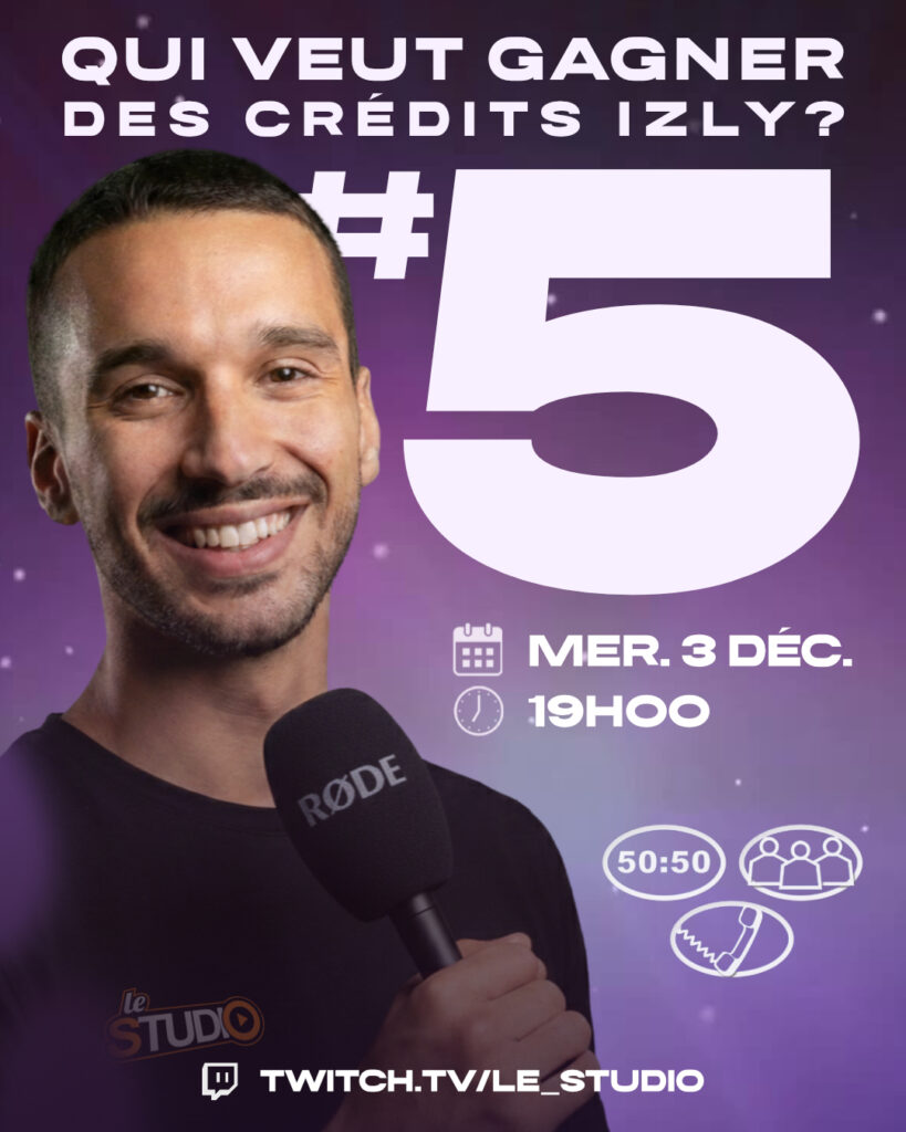 Post Instagram 4:5 annonce de l'émission QVGDCI