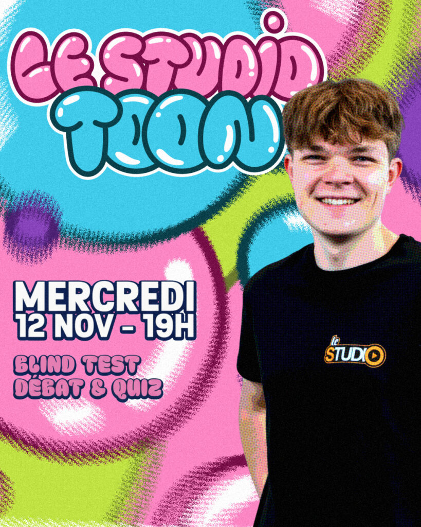 Événement Le Studio Tioou avec débat, quiz et blind test en novembre