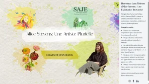 Aperçu Webdocumentaire Alice Stevens : Démarche Créative d&rsquo;une Artiste Mayennaise.