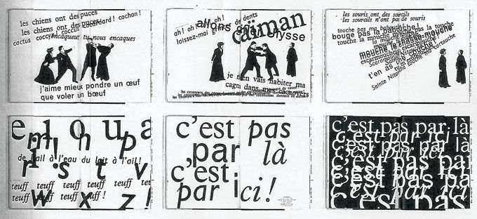 Illustration des Travaux de Robert Massin - Typographie Expressive