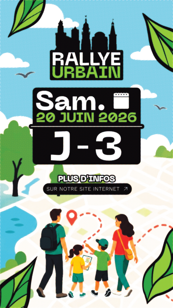 Affiche du rallye urbain à Fougères, communication sur l'événement du 20 juin 2026