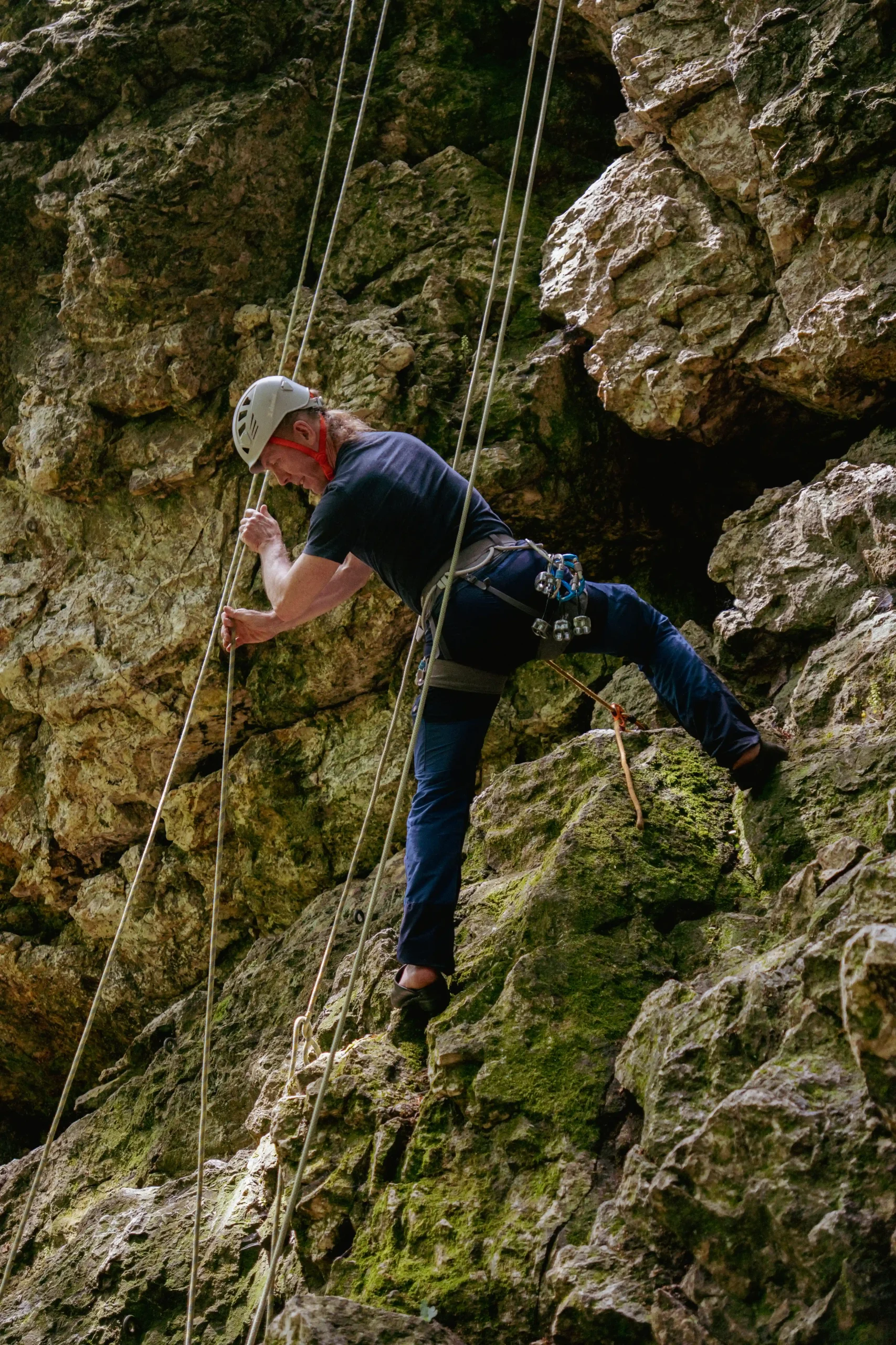 photographie reportage initiation escalade sur voie naturelle
