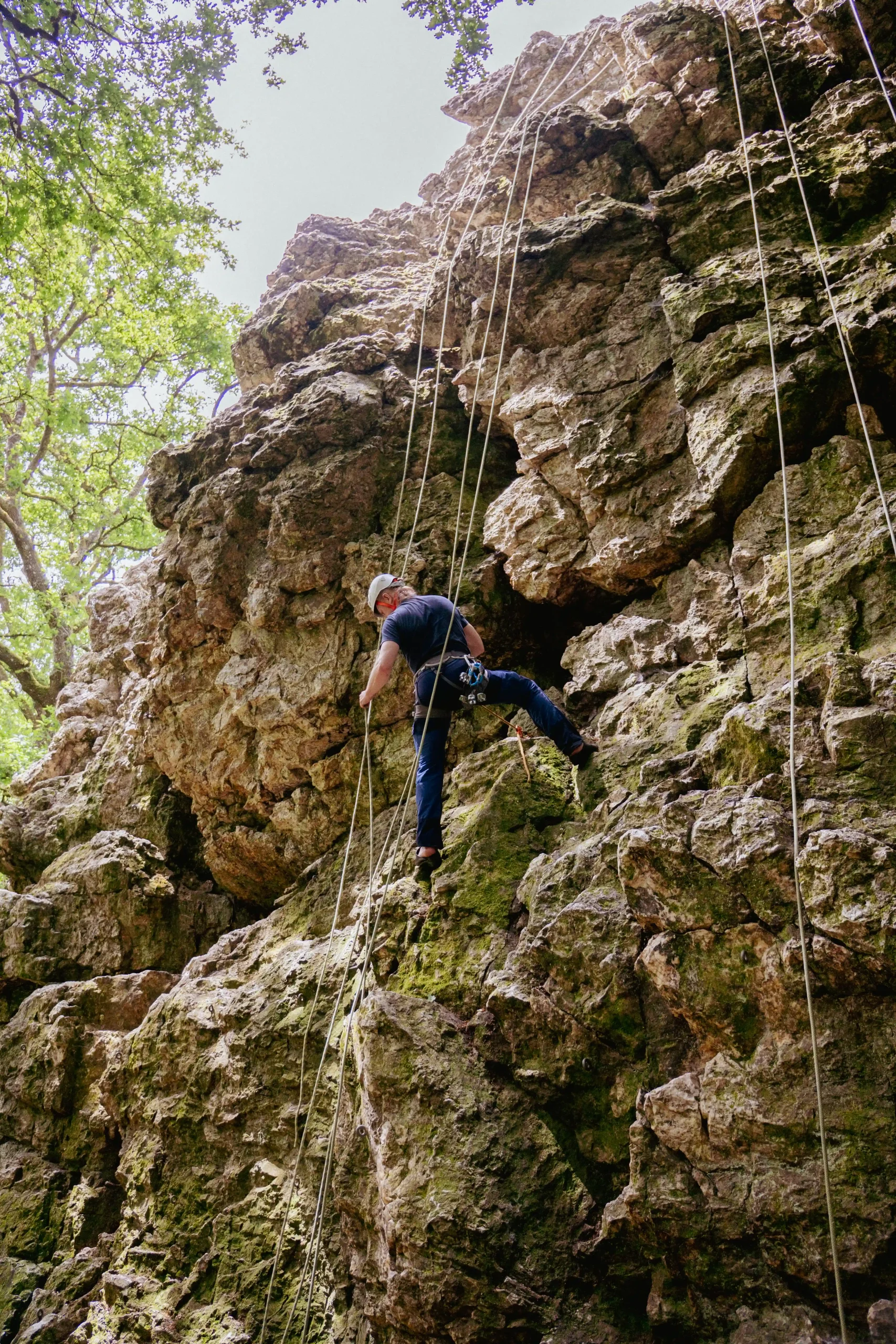 photographie reportage initiation escalade sur voie naturelle