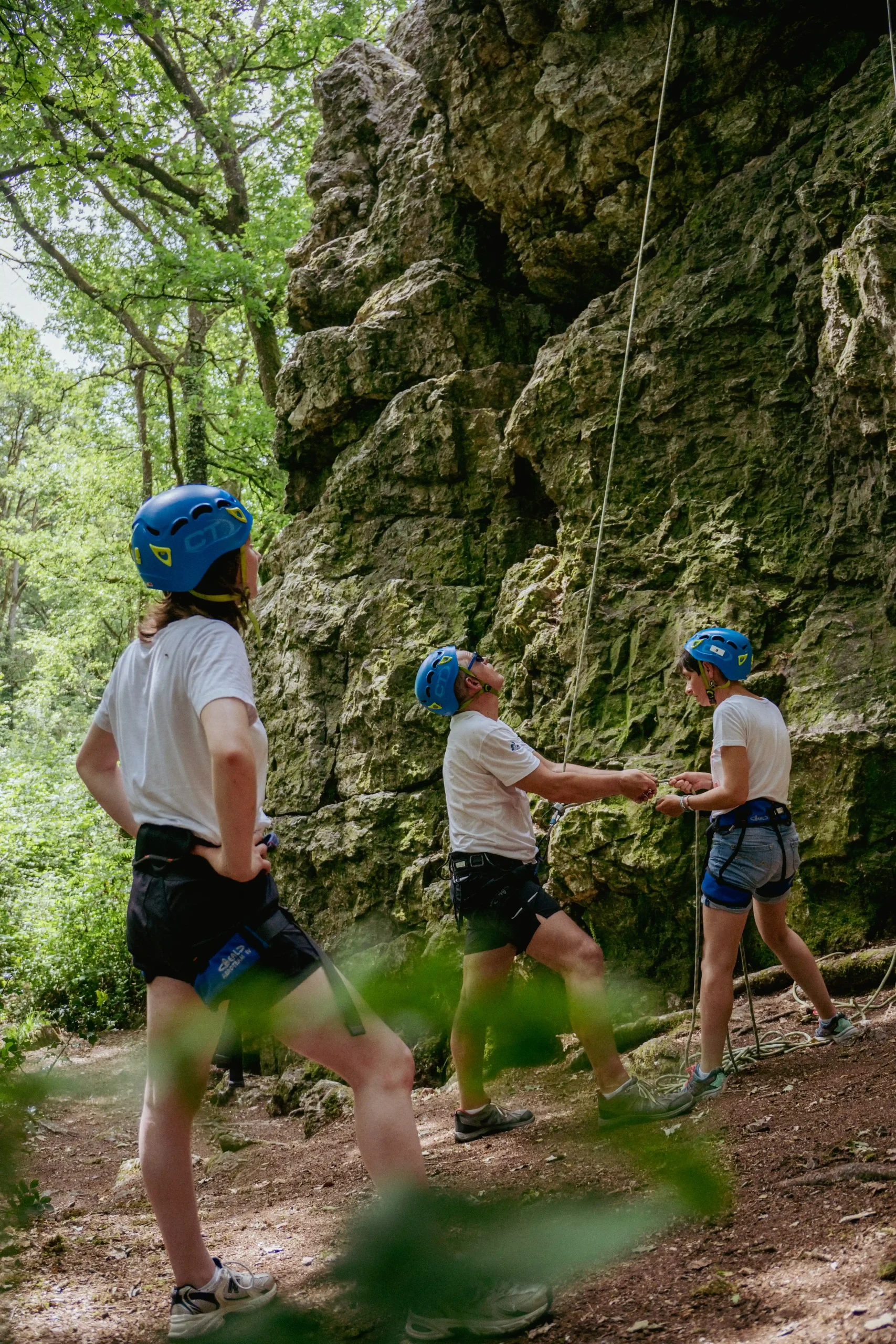 photographie reportage initiation escalade sur voie naturelle